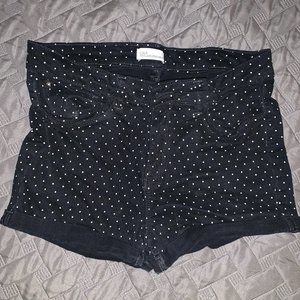 C&A Blue and White Polkadot Shorts